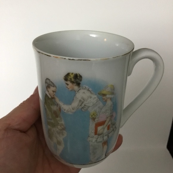 Norman Rockwell Porcelain Cup Mug - Picture 3 of 6